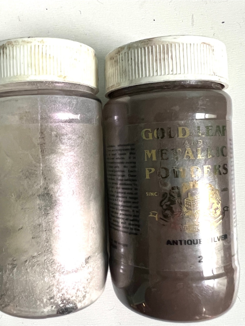 SEPP LEAF MICA Pigment Lot Antique Silver and Sparkle Violet Premium Quality